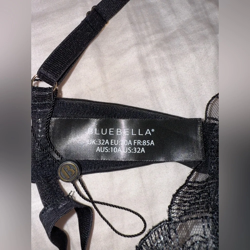 Bluebella Black Lace Elegant Bra Size 32A